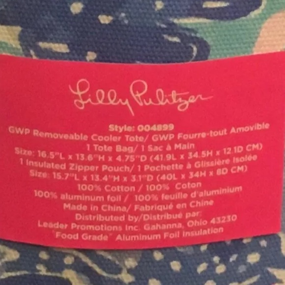 Lilly Pulitzer Shade Seekers Removable Cooler Tote - Picture 3 of 3